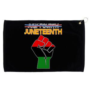 Juneteenth June 19th Traditional Colors Grommeted Golf Towel