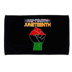 Juneteenth June 19th Traditional Colors Microfiber Hand Towel