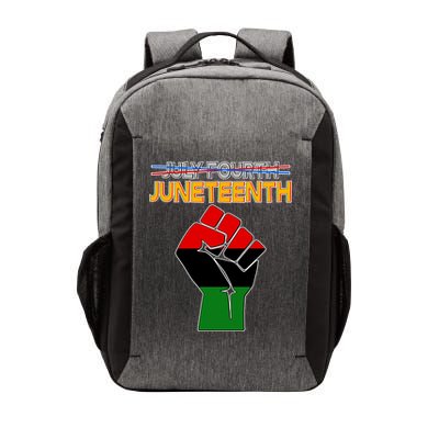 Juneteenth June 19th Traditional Colors Vector Backpack