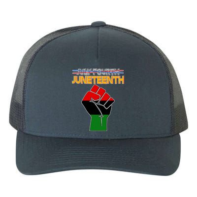 Juneteenth June 19th Traditional Colors Yupoong Adult 5-Panel Trucker Hat