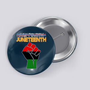 Juneteenth June 19th Traditional Colors Button