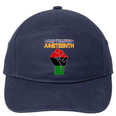 Juneteenth June 19th Traditional Colors 7-Panel Snapback Hat