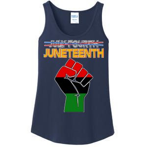 Juneteenth June 19th Traditional Colors Ladies Essential Tank