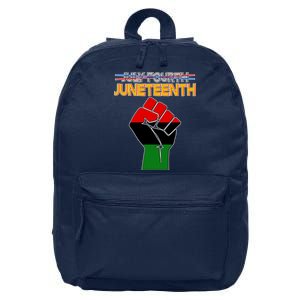 Juneteenth June 19th Traditional Colors 16 in Basic Backpack