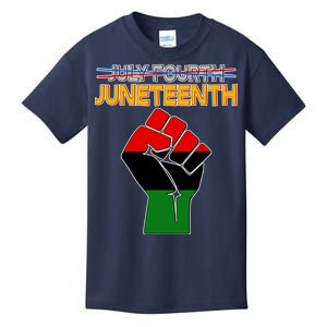 Juneteenth June 19th Traditional Colors Kids T-Shirt