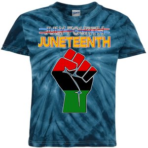 Juneteenth June 19th Traditional Colors Kids Tie-Dye T-Shirt