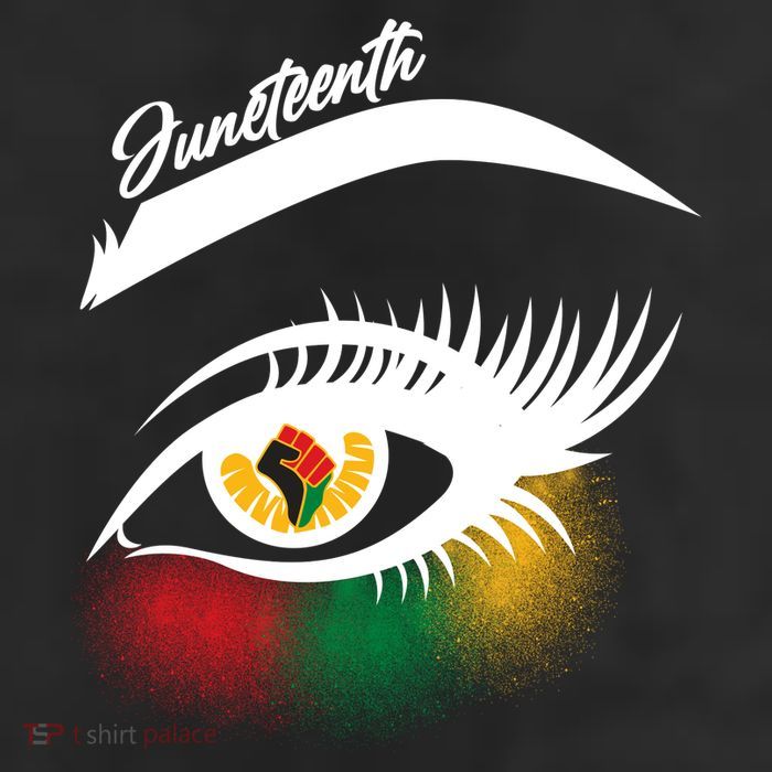 Juneteenth Red Gold Green Eyelashes  7 Panel Mesh Trucker Snapback Hat