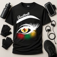 Juneteenth Red Gold Green Eyelashes  Performance Shirt