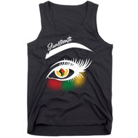 Juneteenth Red Gold Green Eyelashes  Tank Top