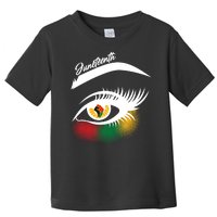 Juneteenth Red Gold Green Eyelashes  Toddler T-Shirt