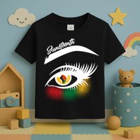 Juneteenth Red Gold Green Eyelashes  Toddler T-Shirt