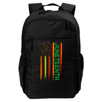 Juneteenth Red Gold Green USA Flag Backpack