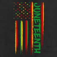 Juneteenth Red Gold Green USA Flag Adult Drive Performance Visor