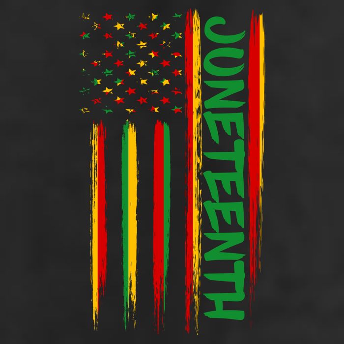 Juneteenth Red Gold Green USA Flag Adult Drive Performance Visor