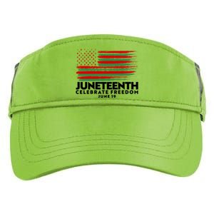 Juneteenth US Flag Celebrate Freedom June 19 Adult Drive Performance Visor