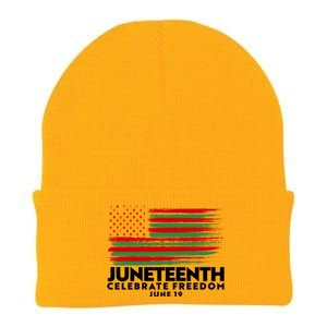 Juneteenth US Flag Celebrate Freedom June 19 Knit Cap Winter Beanie