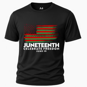 Juneteenth US Flag Celebrate Freedom June 19 Cooling Performance Crew T-Shirt