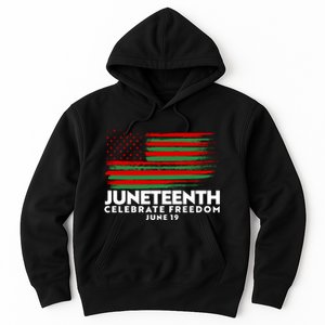 Juneteenth US Flag Celebrate Freedom June 19 Hoodie