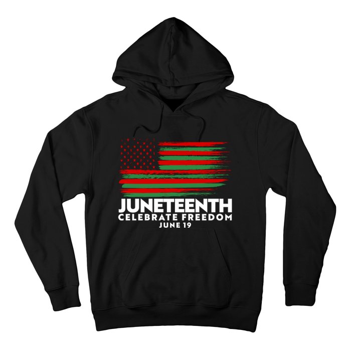 Juneteenth US Flag Celebrate Freedom June 19 Hoodie