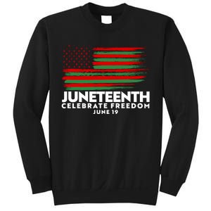 Juneteenth US Flag Celebrate Freedom June 19 Sweatshirt