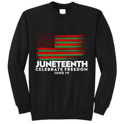 Juneteenth US Flag Celebrate Freedom June 19 Sweatshirt