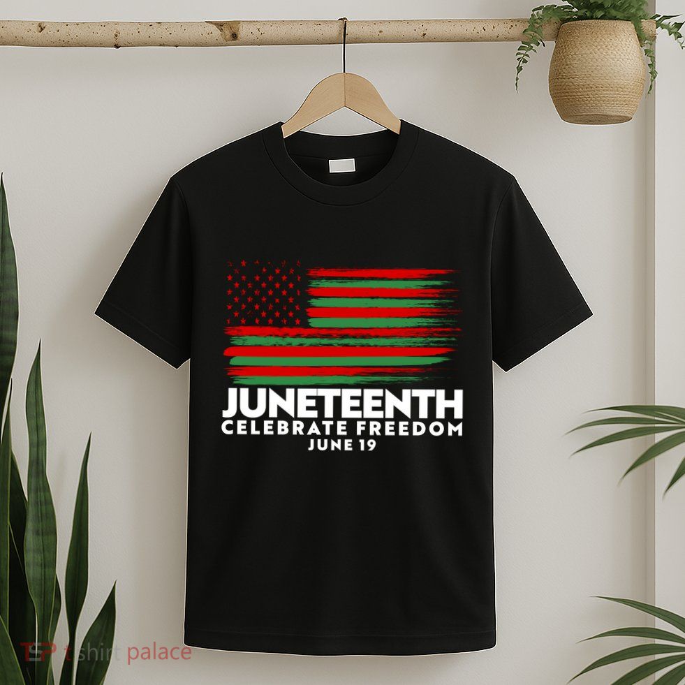 Juneteenth US Flag Celebrate Freedom June 19 T-Shirt