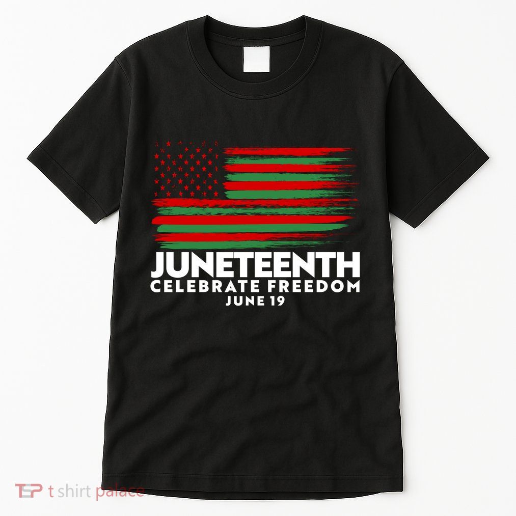 Juneteenth US Flag Celebrate Freedom June 19 Tall T-Shirt