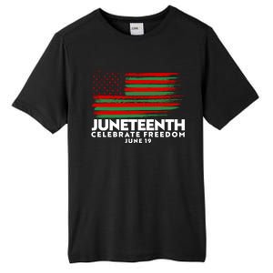 Juneteenth US Flag Celebrate Freedom June 19 Tall Fusion ChromaSoft Performance T-Shirt