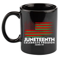 Juneteenth US Flag Celebrate Freedom June 19 11oz C Handle Ceramic Mug