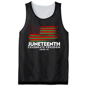 Juneteenth US Flag Celebrate Freedom June 19 Mesh Reversible Basketball Jersey Tank