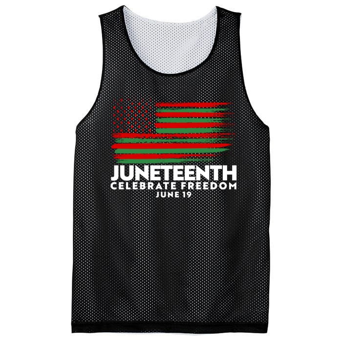 Juneteenth US Flag Celebrate Freedom June 19 Mesh Reversible Basketball Jersey Tank