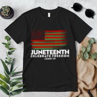 Juneteenth US Flag Celebrate Freedom June 19 Premium T-Shirt