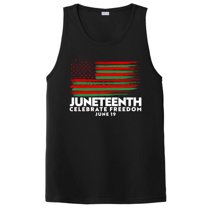 Juneteenth US Flag Celebrate Freedom June 19 PosiCharge Competitor Tank