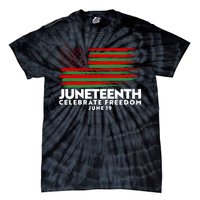 Juneteenth US Flag Celebrate Freedom June 19 Tie-Dye T-Shirt