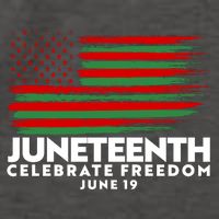 Juneteenth US Flag Celebrate Freedom June 19 Vector Backpack