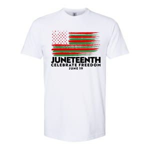 Juneteenth US Flag Celebrate Freedom June 19 Softstyle CVC T-Shirt