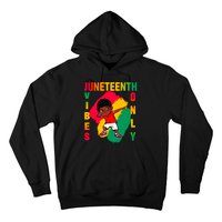 Juneteenth Vibes Only Dabbing African American Boys Hoodie