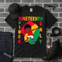 Juneteenth Vibes Only Dabbing African American Boys Tall T-Shirt