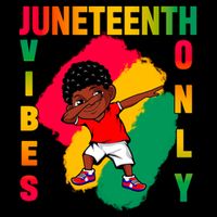 Juneteenth Vibes Only Dabbing African American Boys Button
