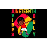 Juneteenth Vibes Only Dabbing African American Boys Bumper Sticker