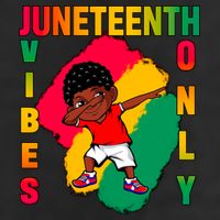 Juneteenth Vibes Only Dabbing African American Boys Beanie