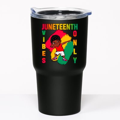 Juneteenth Vibes Only Dabbing African American Boys Tumbler