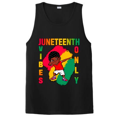 Juneteenth Vibes Only Dabbing African American Boys PosiCharge Competitor Tank