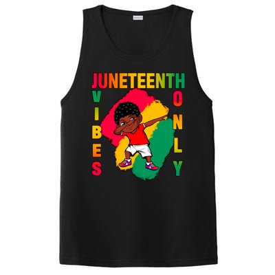 Juneteenth Vibes Only Dabbing African American Boys PosiCharge Competitor Tank