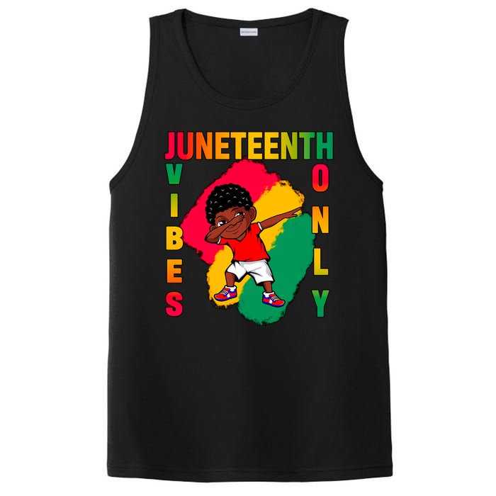 Juneteenth Vibes Only Dabbing African American Boys PosiCharge Competitor Tank