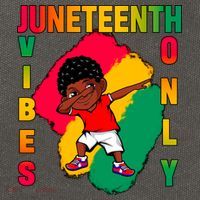 Juneteenth Vibes Only Dabbing African American Boys Cotton Canvas Backpack