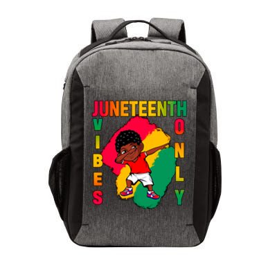 Juneteenth Vibes Only Dabbing African American Boys Vector Backpack