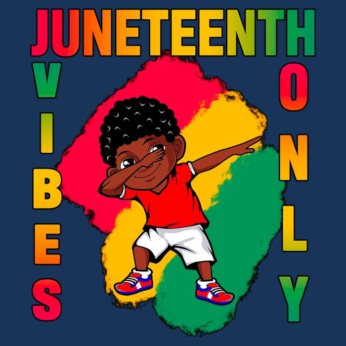 Juneteenth Vibes Only Dabbing African American Boys Infant Baby Jersey Bodysuit