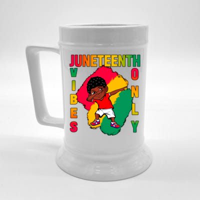 Juneteenth Vibes Only Dabbing African American Boys Beer Stein