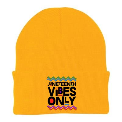 Juneteenth Vibes Only June 19 1865 Knit Cap Winter Beanie